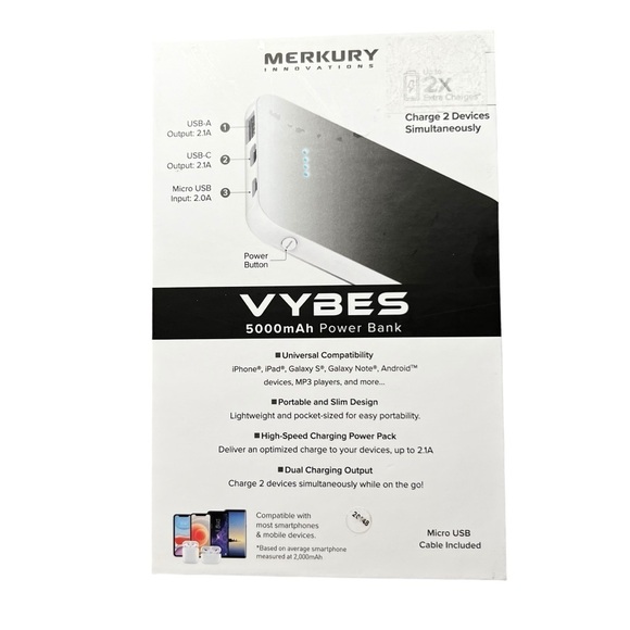 VYBES Power Bank from Merkury Innovations - Picture 2 of 4